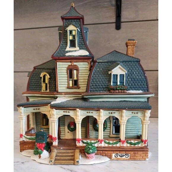 Trim A Home Lighted Ceramic Christmas Village Farm House by Walmart No Light - Picture 2 of 13